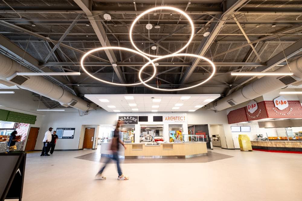 Austin Peay food hall interior