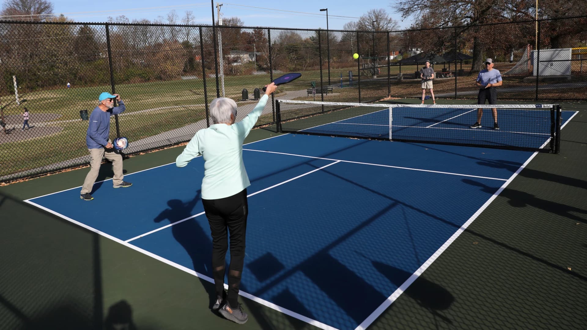 Kirklevington pickleball facility LED lighting