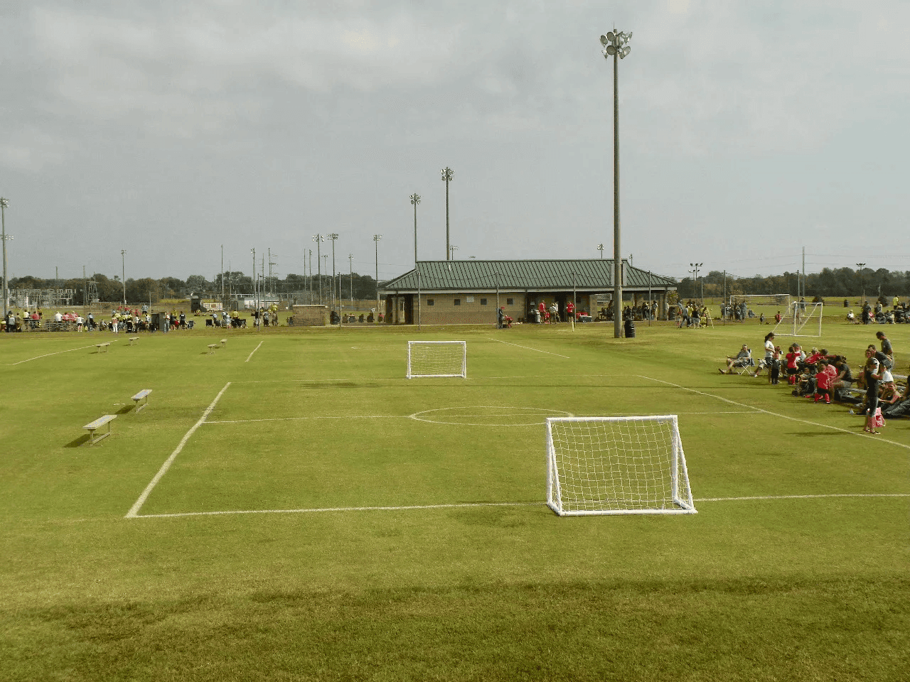 Portland TN field lighting installation by Knight Electric